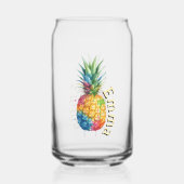 Ananas Blikvorm Glas (Voorkant)