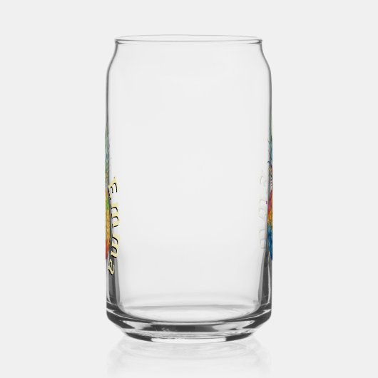 Ananas Blikvorm Glas (Rechts)