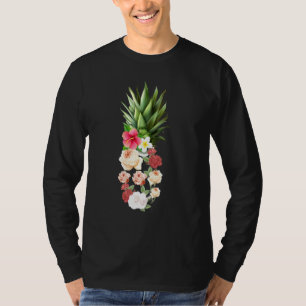 Ananas Bloemen Orchideeën Rozen Zomer Hawaiian Va T-shirt