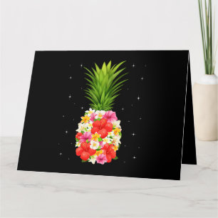 Ananas Bloemen Vrouwen Meisjes Aloha Hawaï Hawaïaa Kaart