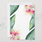 Ananas Bloemenvase Strand Oefendiner Kaart (Achterkant)