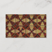 Ananas Blokhut Patchwork Ontwerp Visitekaartje (Achterkant)