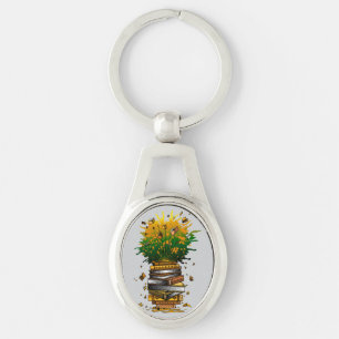 Ananas Boeken Sleutelhanger