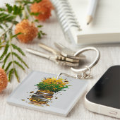 Ananas Boeken Sleutelhanger (Voorkant Rechts)