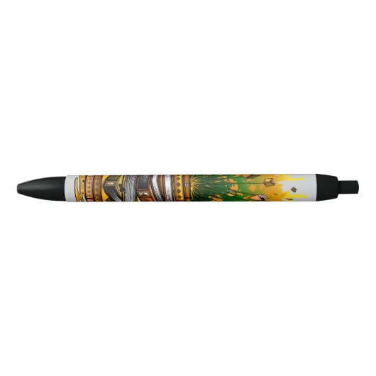 Ananas Boeken Zwarte Inkt Pen (Voorkant)