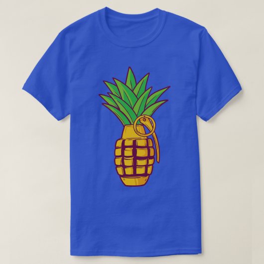 ananas bom granaat vitamine t-shirt (Design voorkant)