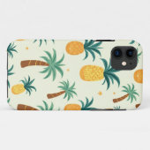 Ananas & boompatroon ontwerp iPhone 11 hoesjes (Achterkant (horizontaal))