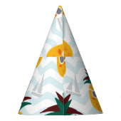 Ananas, boot: schattig oceaanpatroon. feesthoedjes (Achterkant)