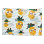Ananas, boot: schattig oceaanpatroon. kussensloop (Achterkant)