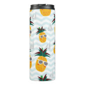 Ananas, boot: schattig oceaanpatroon. thermosbeker (Achterkant)