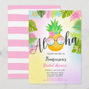 Ananas Bridal Shower Invitation Hawaiian Bridal Kaart