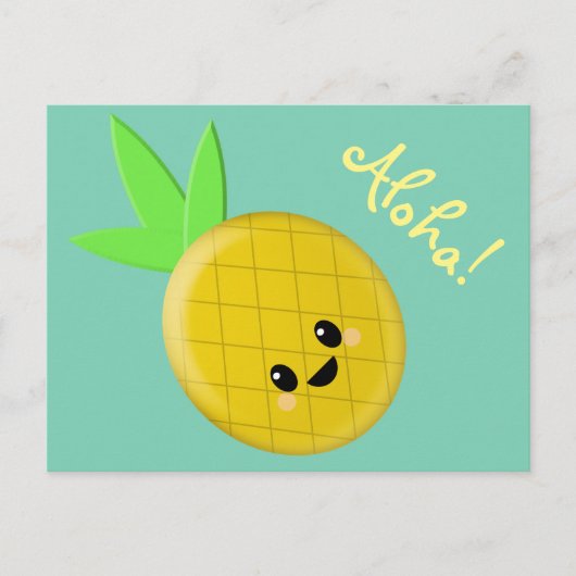 Ananas Briefkaart (Voorkant)