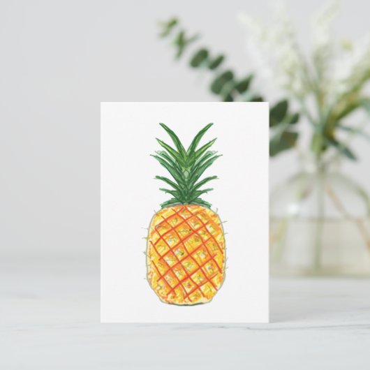 ananas briefkaart (Staand voorkant)
