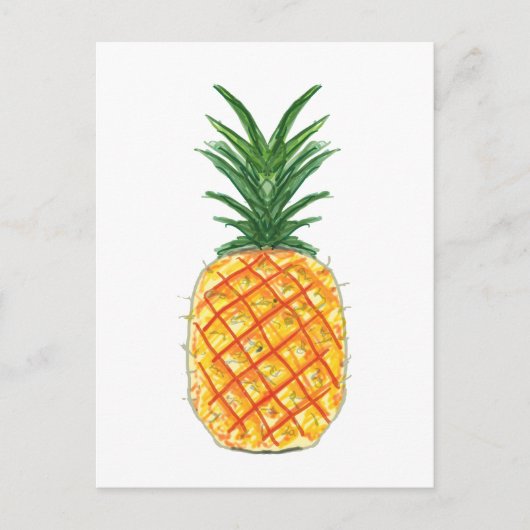 ananas briefkaart (Voorkant)