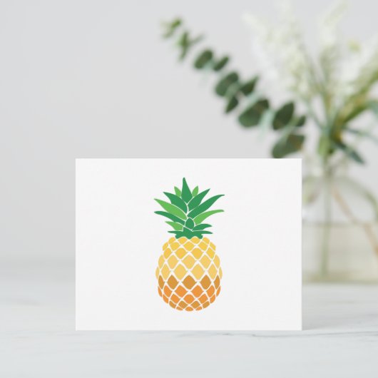 ananas briefkaart (Staand voorkant)