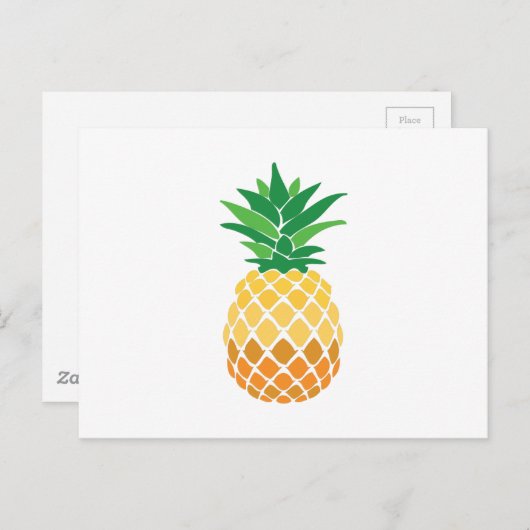 ananas briefkaart (Voorkant / Achterkant)