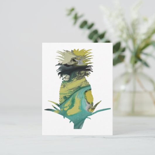 ananas briefkaart (Staand voorkant)