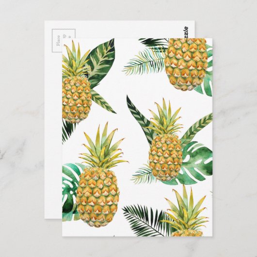 ananas briefkaart (Voorkant / Achterkant)