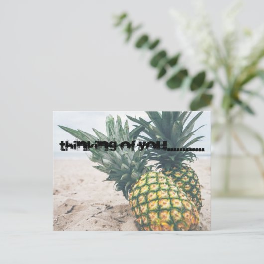 Ananas Briefkaart (Staand voorkant)