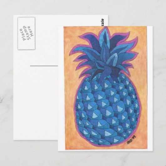 ananas briefkaart (Voorkant / Achterkant)