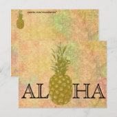 ananas-Briefkaart Briefkaart (Voorkant / Achterkant)