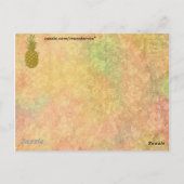 ananas-Briefkaart Briefkaart (Achterkant)