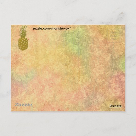 ananas-Briefkaart Briefkaart (Achterkant)