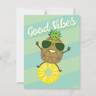 Ananas Briefkaart Tropical Travel Stationery