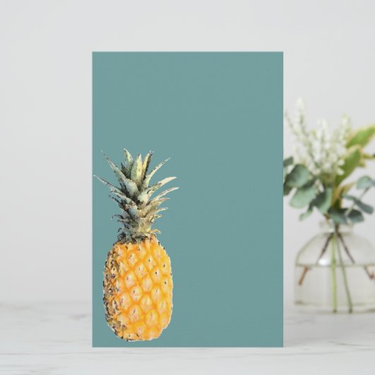 ananas briefpapier (Staand voorkant)