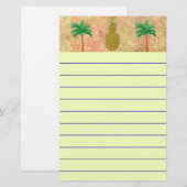 ananas briefpapier (Voorkant / Achterkant)