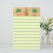 ananas briefpapier (Staand voorkant)