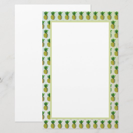 Ananas Briefpapier (Voorkant / Achterkant)