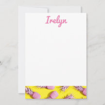 Ananas Briefpapier Roze en Geel