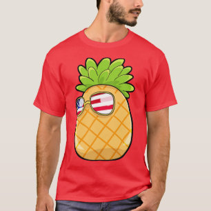Ananas Brillen VS Vlag T-shirt