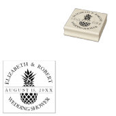 Ananas bruiloft douche rubberstempel (Gestempeld)