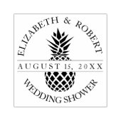 Ananas bruiloft douche rubberstempel (Afrduk)