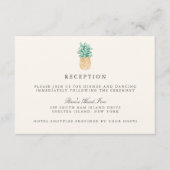  ananas bruiloft receptie Kaart (Voorkant)