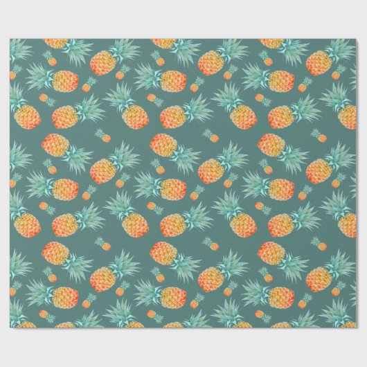 ananas cadeaupapier (Vlak)