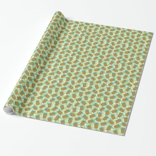 ananas cadeaupapier (Uitgerold)