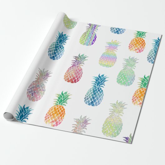 ananas cadeaupapier (Uitgerold)