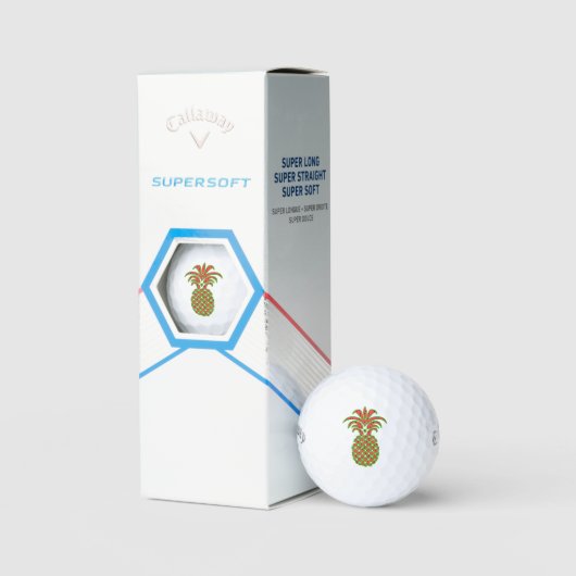 Ananas Callaway Golfballen - Op maat gemaakte cade (Verpakking)