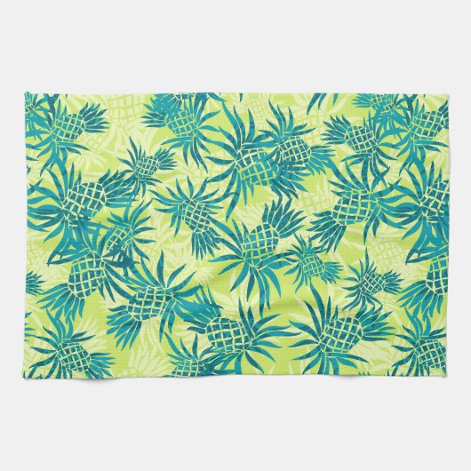 Ananas Camo Hawaiian keukenhanddoek (Horizontaal)