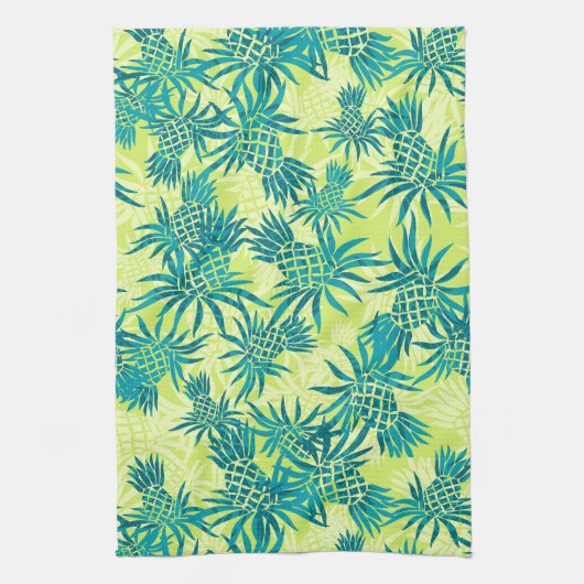 Ananas Camo Hawaiian keukenhanddoek (Verticaal)