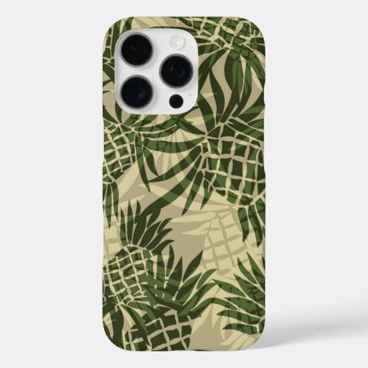 Ananas Camo Hawaiian Olive Case-Mate iPhone Case (Achterkant)
