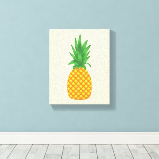 ananas canvas afdruk (Insitu (Houten vloer))