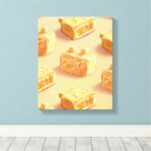 ananas canvas afdruk (Insitu (Houten vloer))