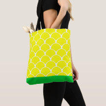 Ananas Canvas tas geel