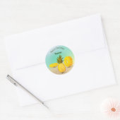 Ananas Cartoon Happy Birthday Sticker (Envelop)