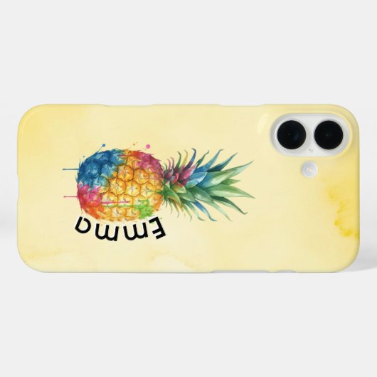 Ananas Case-Mate iPhone Case (Achterkant (horizontaal))