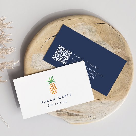 Ananas Cateraar Hospitality QR-code Visitekaartje
